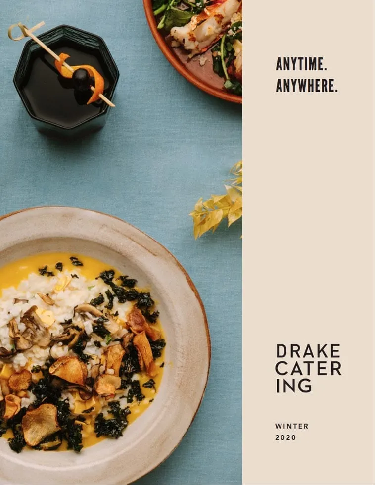 Styled catering dish